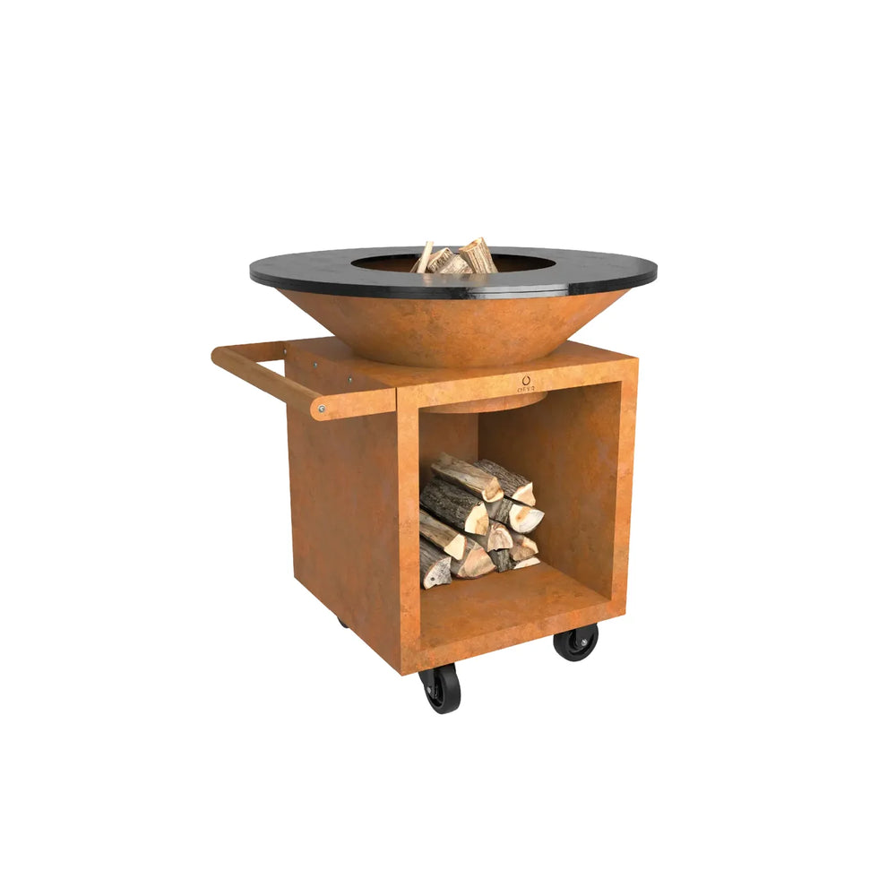 Barbacoa de leña OFYR Classic Storage Corten 100 PRO