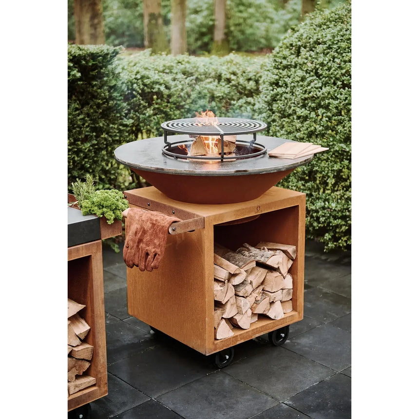 Barbacoa de leña OFYR Classic Storage Corten 100 PRO
