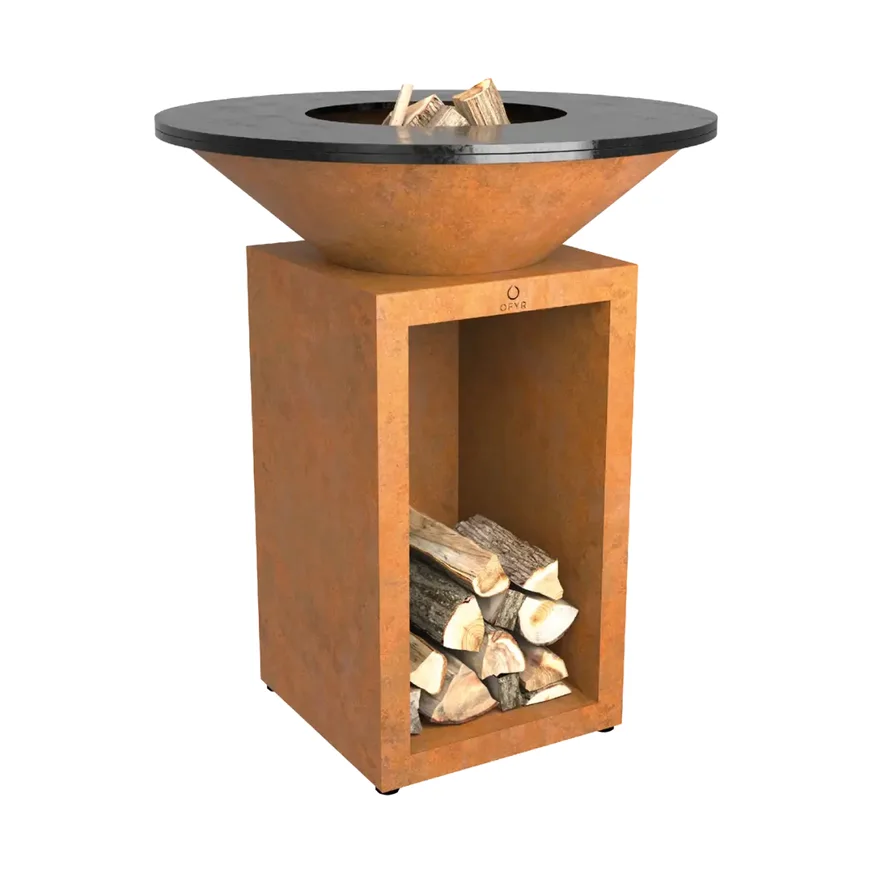Churrasqueira a lenha OFYR Classic Storage Corten 85