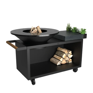 Barbecue a lenha OFYR Island Black 100 PRO Ceramic Dark Grey
