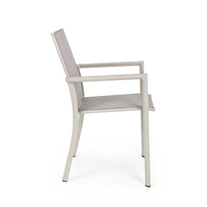 Silla de exterior Bizzotto con brazos Konnor rastin