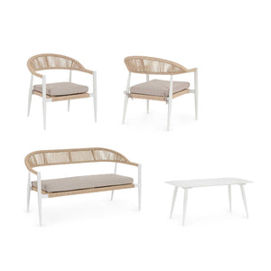 Conjunto Jandia sofá + 2 sillones + mesa